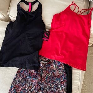 Workout bundle (2 tops & 1 capri length legging)